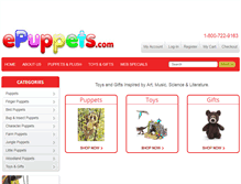 Tablet Screenshot of epuppets.com